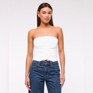 Abercrombie & Fitch Strapless Cropped Vest Top